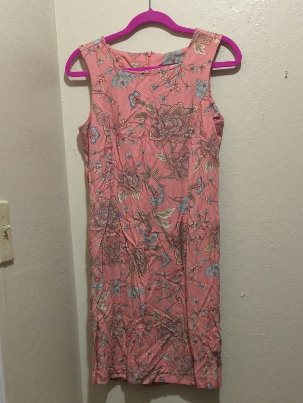 Van Heusen Pink Floral Sleeveless Midi Dress